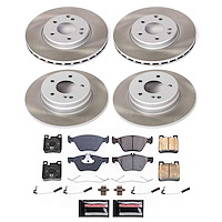 SC2785 Semi-Coated Rotor & Low-Dust Ceramic Brake Pad Kit