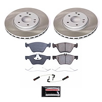 SC2926 Semi-Coated Rotor & Low-Dust Ceramic Brake Pad Kit