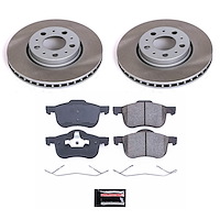 SC3004 Semi-Coated Rotor & Low-Dust Ceramic Brake Pad Kit