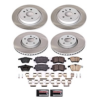 SC4121 Semi-Coated Rotor & Low-Dust Ceramic Brake Pad Kit