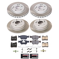 SC4247 Semi-Coated Rotor & Low-Dust Ceramic Brake Pad Kit