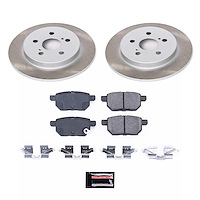 SC4736 Semi-Coated Rotor & Low-Dust Ceramic Brake Pad Kit