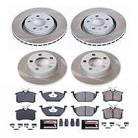 SC5402 Semi-Coated Rotor & Low-Dust Ceramic Brake Pad Kit