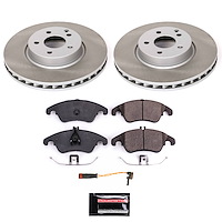 SC5792 Semi-Coated Rotor & Low-Dust Ceramic Brake Pad Kit