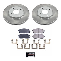 SC5817 Semi-Coated Rotor & Low-Dust Ceramic Brake Pad Kit