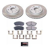 SC5887 Semi-Coated Rotor & Low-Dust Ceramic Brake Pad Kit