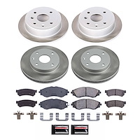 SC5896 Semi-Coated Rotor & Low-Dust Ceramic Brake Pad Kit