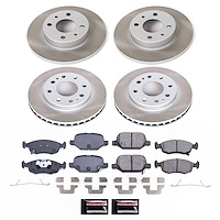 SC6291 Semi-Coated Rotor & Low-Dust Ceramic Brake Pad Kit