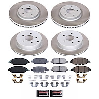 SC6497 Semi-Coated Rotor & Low-Dust Ceramic Brake Pad Kit