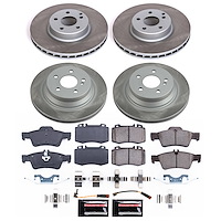 SC6602 Semi-Coated Rotor & Low-Dust Ceramic Brake Pad Kit