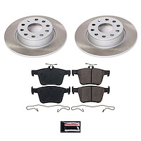 SC7093 Semi-Coated Rotor & Low-Dust Ceramic Brake Pad Kit