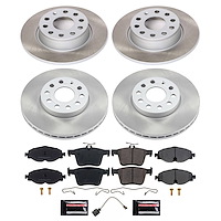 SC7111 Semi-Coated Rotor & Low-Dust Ceramic Brake Pad Kit