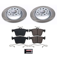 SC7176 Semi-Coated Rotor & Low-Dust Ceramic Brake Pad Kit