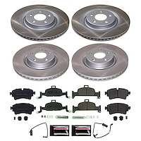 SC7531 Semi-Coated Rotor & Low-Dust Ceramic Brake Pad Kit