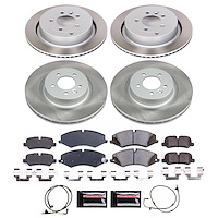 SC7599 Semi-Coated Rotor & Low-Dust Ceramic Brake Pad Kit