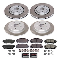 SC7605 Semi-Coated Rotor & Low-Dust Ceramic Brake Pad Kit