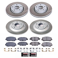 SC7609 Semi-Coated Rotor & Low-Dust Ceramic Brake Pad Kit