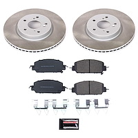 SC7872 Semi-Coated Rotor & Low-Dust Ceramic Brake Pad Kit
