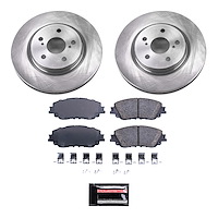 SC7895 Semi-Coated Rotor & Low-Dust Ceramic Brake Pad Kit