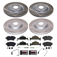 SC8053 Semi-Coated Rotor & Low-Dust Ceramic Brake Pad Kit