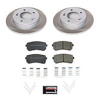 SC8277 Semi-Coated Rotor & Low-Dust Ceramic Brake Pad Kit