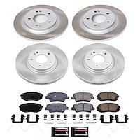 SC8284 Semi-Coated Rotor & Low-Dust Ceramic Brake Pad Kit