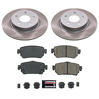 SC8313 Semi-Coated Rotor & Low-Dust Ceramic Brake Pad Kit