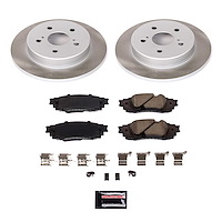 SC8333 Semi-Coated Rotor & Low-Dust Ceramic Brake Pad Kit