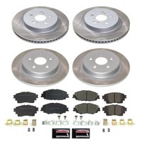 SC8390 Semi-Coated Rotor & Low-Dust Ceramic Brake Pad Kit