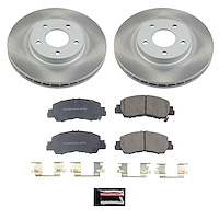 SC8424 Semi-Coated Rotor & Low-Dust Ceramic Brake Pad Kit