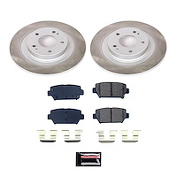 SC8434 Semi-Coated Rotor & Low-Dust Ceramic Brake Pad Kit