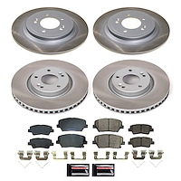 SC8612 Semi-Coated Rotor & Low-Dust Ceramic Brake Pad Kit