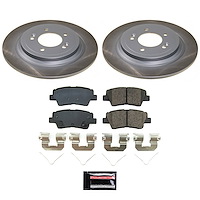 SC8619 Semi-Coated Rotor & Low-Dust Ceramic Brake Pad Kit
