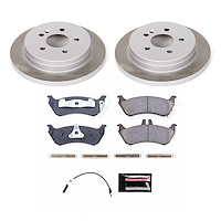SC866 Semi-Coated Rotor & Low-Dust Ceramic Brake Pad Kit