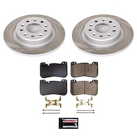 SC8676 Semi-Coated Rotor & Low-Dust Ceramic Brake Pad Kit