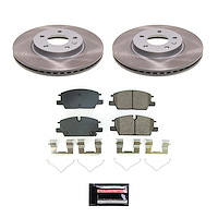 SC8738 Semi-Coated Rotor & Low-Dust Ceramic Brake Pad Kit