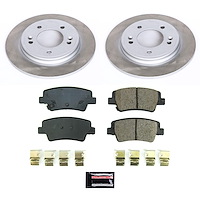 SC8769 Semi-Coated Rotor & Low-Dust Ceramic Brake Pad Kit