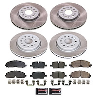 SC8794 Semi-Coated Rotor & Low-Dust Ceramic Brake Pad Kit