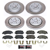 SC8807 Semi-Coated Rotor & Low-Dust Ceramic Brake Pad Kit