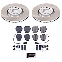 SC886 Semi-Coated Rotor & Low-Dust Ceramic Brake Pad Kit
