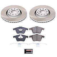 SC891 Semi-Coated Rotor & Low-Dust Ceramic Brake Pad Kit