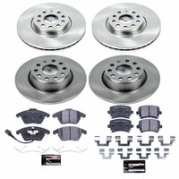 Track Day Spec High-Performance Brake Pad and Rotor Kit for 2006-2010 Volkswagen GTI/Jetta/Passat