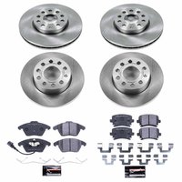 Track Day Spec High-Performance Brake Pad and Rotor Kit for 2005-2010 Volkswagen Rabbit/Jetta