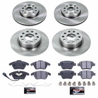 Track Day Spec High-Performance Brake Pad and Rotor Kit for 2010-2014 Volkswagen Beetle/Jetta/Golf