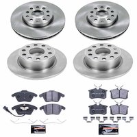 Track Day Spec High-Performance Brake Pad and Rotor Kit for 2012-2019 Volkswagen Beetle/Jetta