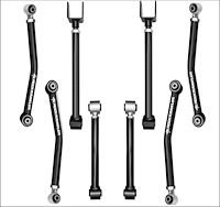 RK09296 Adventure-X Front Lower Control Arm Package fits 2007-2018 Jeep Wrangler JK/JKU