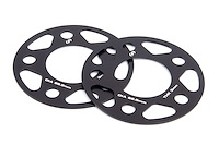 Machined Aluminum Wheel Spacers [3 mm Thick] for Select Late-Model BMW Cars/SUVs, Mini Cooper, Toyota GR Supra  [Black]