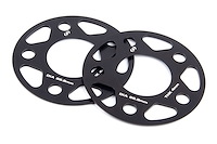 Machined Aluminum Wheel Spacers [4 mm Thick] for Select Late-Model BMW Cars/SUVs, Mini Cooper, Toyota GR Supra  [Black]