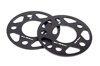 Machined Aluminum Wheel Spacers [5 mm Thick] for Select Late-Model BMW Cars/SUVs, Mini Cooper, Toyota GR Supra  [Black]