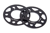 Machined Aluminum Wheel Spacers [6 mm Thick] for Select Late-Model BMW Cars/SUVs, Mini Cooper, Toyota GR Supra  [Black]